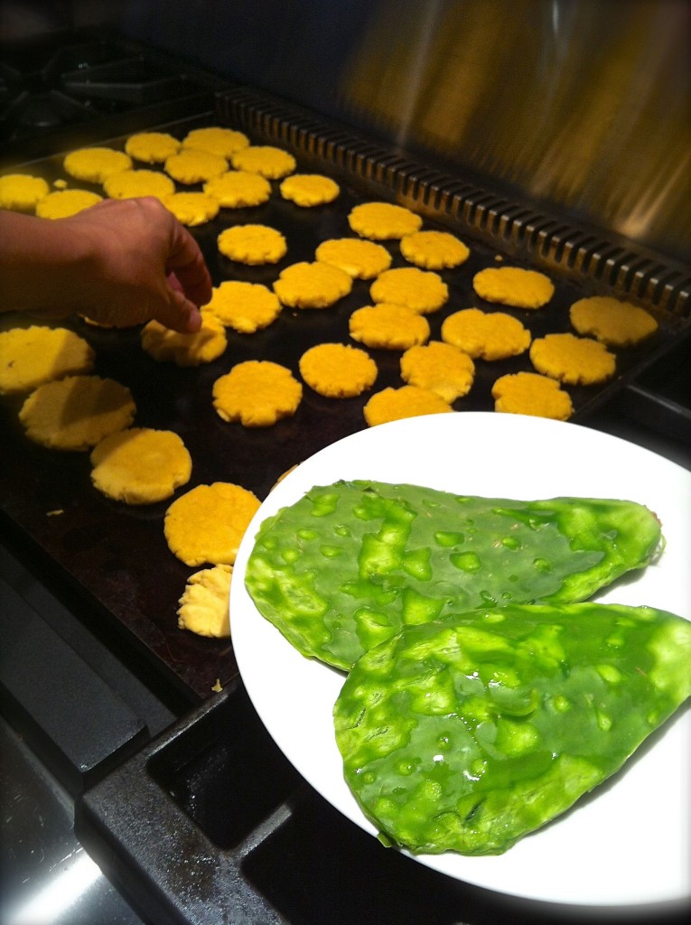 Nopales and Gorditas